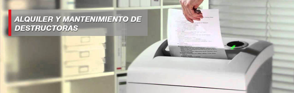 Alquiler y Mantenimiento de destructoras